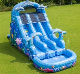 T8-8670 Ocean Theme Inflatable Water Slide