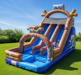 T8-8671 One Piece Theme Inflatable Water Slide