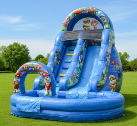 T8-8505 Paw Patrol Theme Inflatable Water Slide