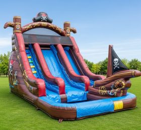 T8-8510 Pirates Theme Inflatable Water Slide