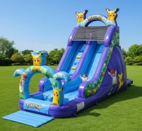 T8-8514 Pokemon Theme Inflatable Water Slide