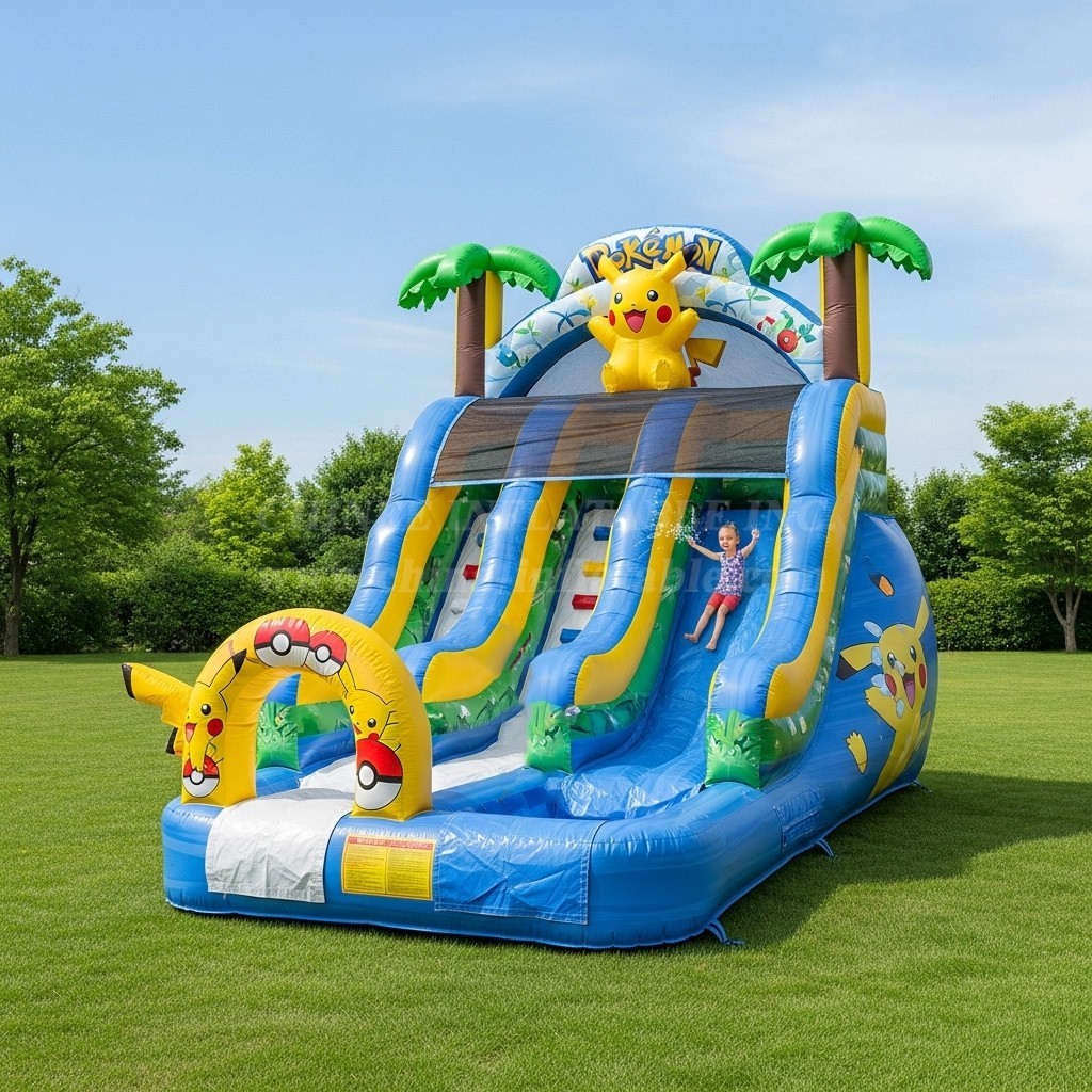 T8-8515 Pokemon Theme Inflatable Water Slide