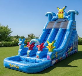 T8-8682 Pokemon Theme Inflatable Water Slide