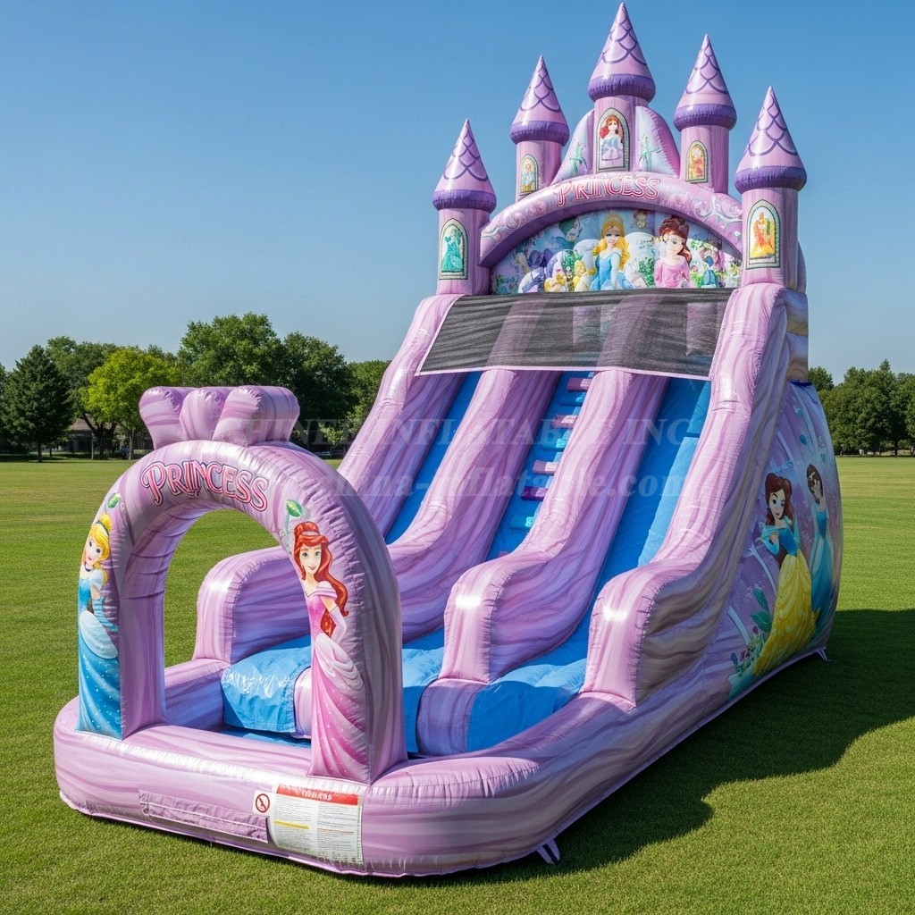 T8-8519 Princess Parties Theme Inflatable Water Slide