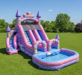 T8-8684 Princess Parties Theme Inflatable Water Slide