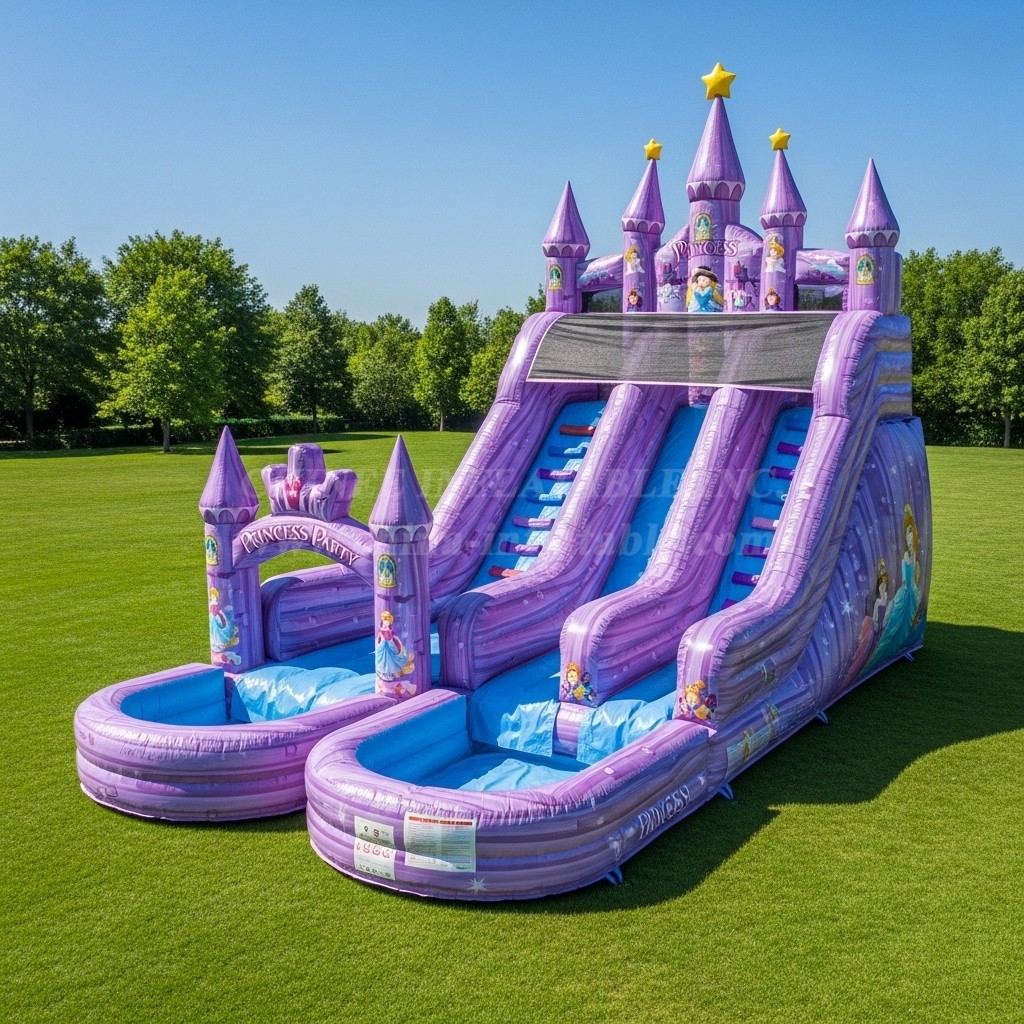T8-8685 Princess Parties Theme Inflatable Water Slide