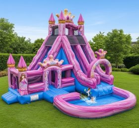 T8-8686 Princess Parties Theme Inflatable Water Slide