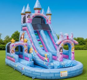 T8-8687 Princess Parties Theme Inflatable Water Slide