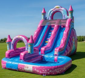 T8-8689 Princess Parties Theme Inflatable Water Slide