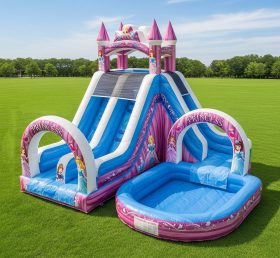 T8-8690 Princess Parties Theme Inflatable Water Slide