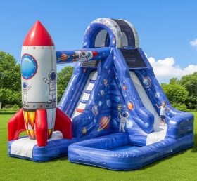 T8-8527 Rocket Theme Inflatable Water Slide