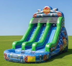 T8-8528 Rusty Rivets Theme Inflatable Water Slide