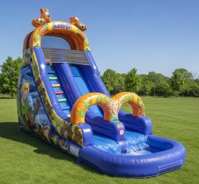 T8-8695 Scooby-Doo Theme Inflatable Water Slide