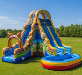 T8-8696 Scooby-Doo Theme Inflatable Water Slide