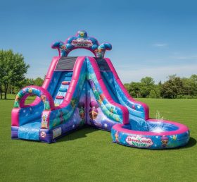 T8-8533 Shimmer & Shine Theme Inflatable Water Slide
