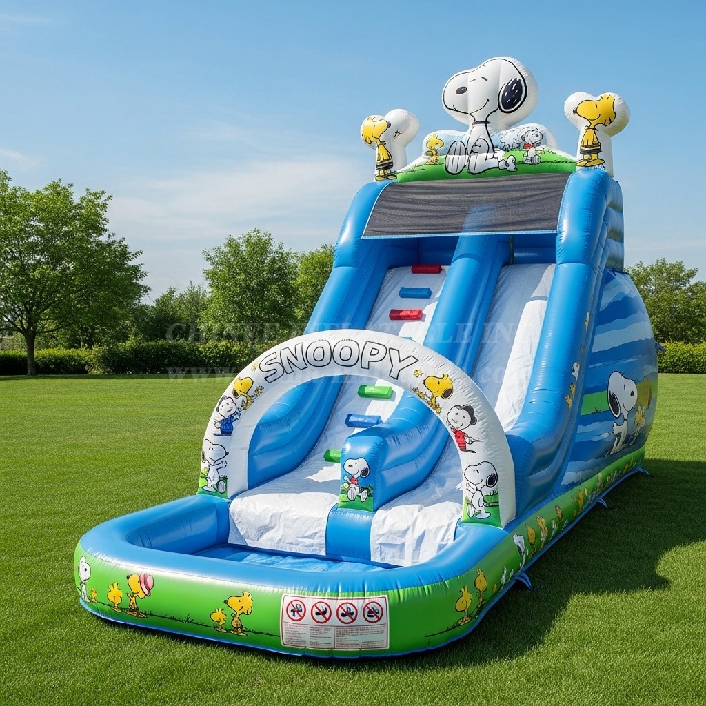 T8-8534 Snoopy Theme Inflatable Water Slide