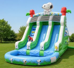 T8-8535 Snoopy Theme Inflatable Water Slide