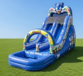 T8-8536 Sonic Theme Inflatable Water Slide