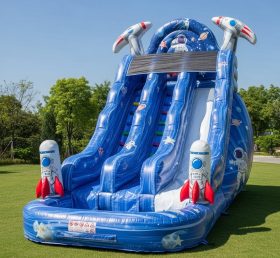 T8-8540 Space Theme Inflatable Water Slide