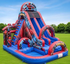 T8-8542 Spider-Man Theme Inflatable Water Slide