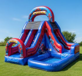 T8-8543 Spider-Man Theme Inflatable Water Slide