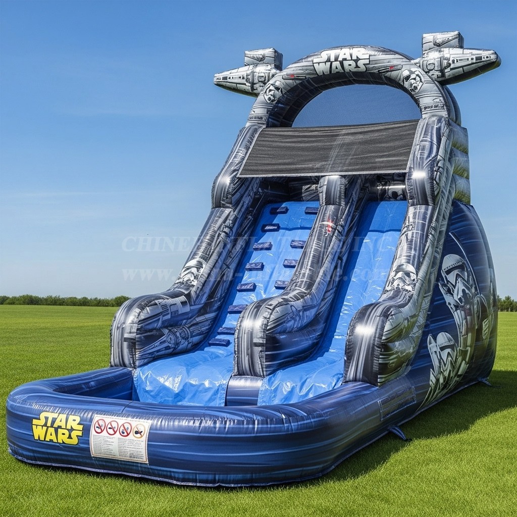 T8-8545 Star Wars Theme Inflatable Water Slide