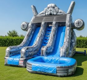 T8-8546 Star Wars Theme Inflatable Water Slide