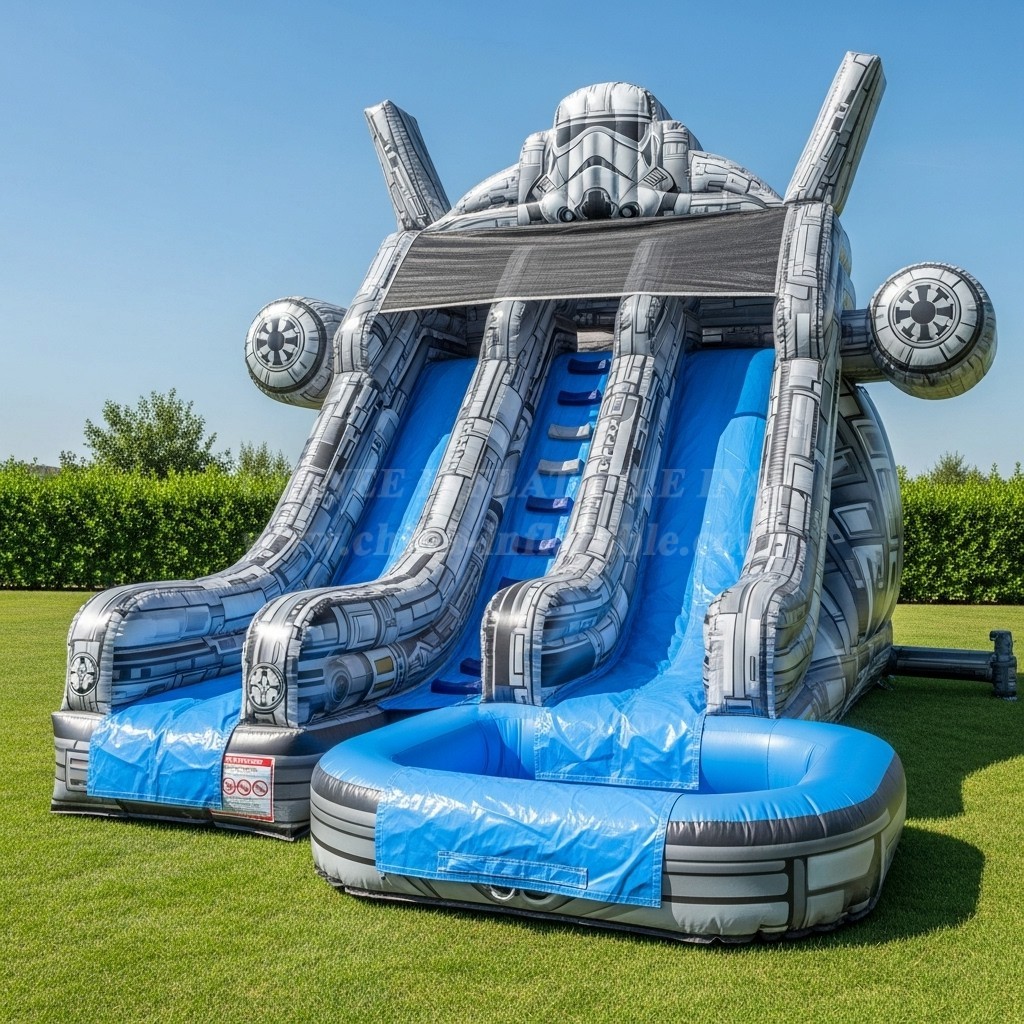 T8-8546 Star Wars Theme Inflatable Water Slide
