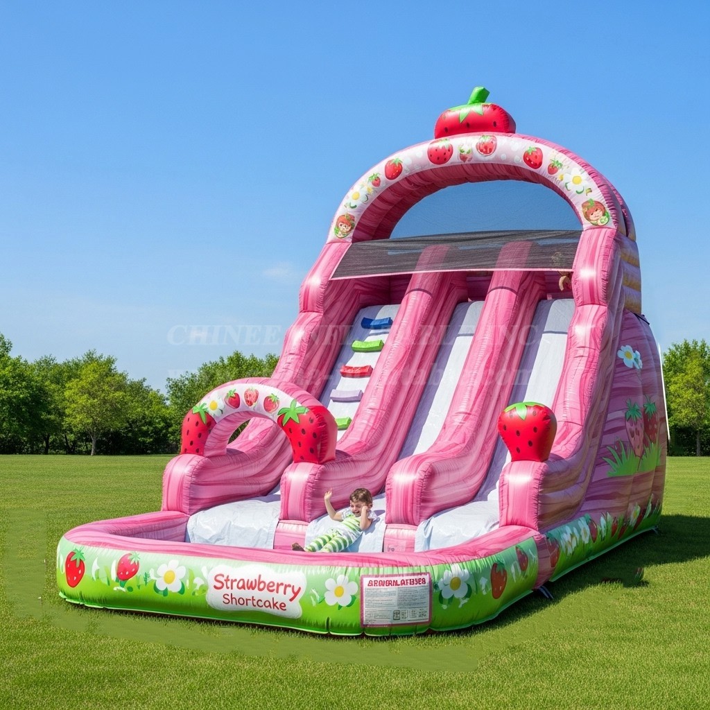 T8-8548 Strawberry Shortcake Theme Inflatable Water Slide