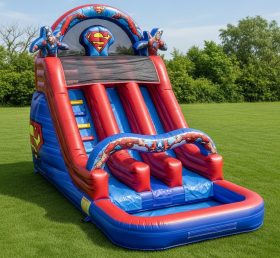 T8-8550 Superhero Theme Inflatable Water Slide