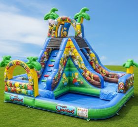 T8-8715 The Simpsons Theme Inflatable Water Slide
