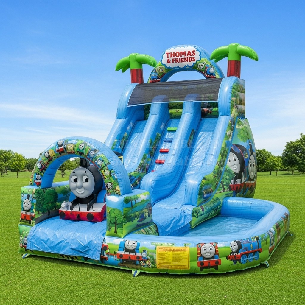 T8-8560 Thomas & Friends Theme Inflatable Water Slide