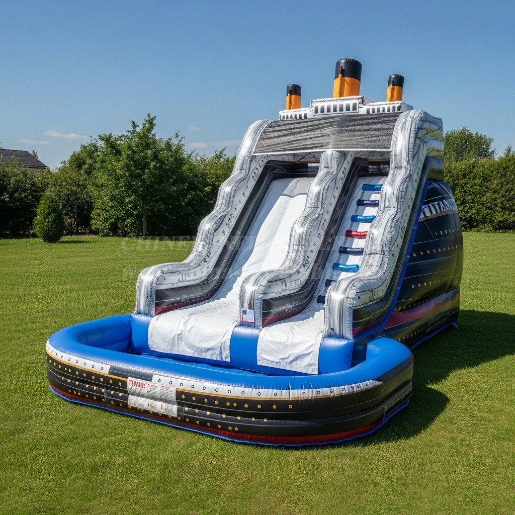 T8-8568 Titanic Theme Inflatable Water Slide