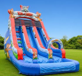 T8-8569 Tom And Jerry Theme Inflatable Water Slide