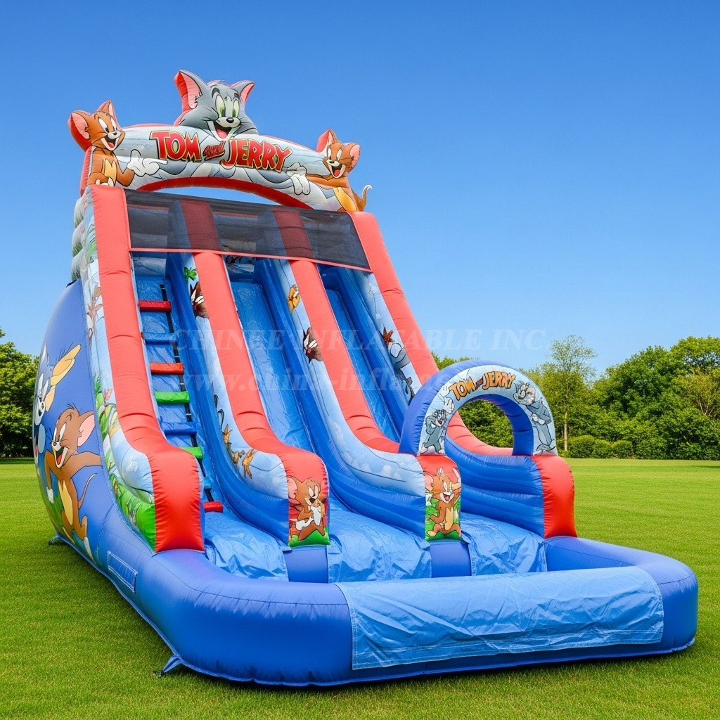T8-8569 Tom And Jerry Theme Inflatable Water Slide