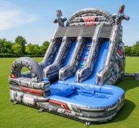 T8-8725 Transformers Theme Inflatable Water Slide