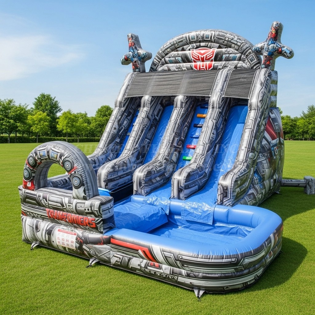 T8-8725 Transformers Theme Inflatable Water Slide
