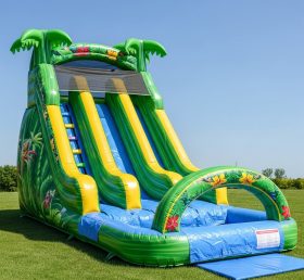 T8-8575 Tropical Theme Inflatable Water Slide