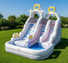 T8-8581 Weddings Theme Inflatable Water Slide
