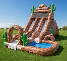 T8-8582 Wild West Theme Inflatable Water Slide
