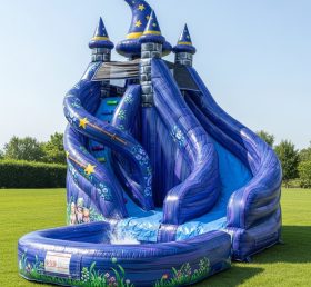 T8-8585 Wizard Theme Inflatable Water Slide