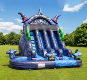 T8-8586 Wizard Theme Inflatable Water Slide