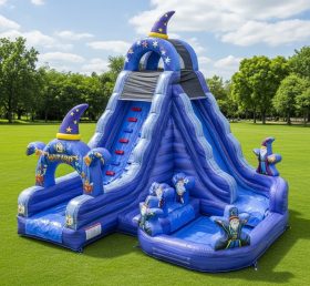 T8-8588 Wizard Theme Inflatable Water Slide