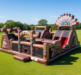 T6-6137 American Indian Inflatable Playground