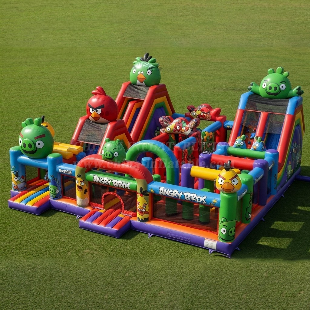 T6-6139 Angry Birds Inflatable Playground