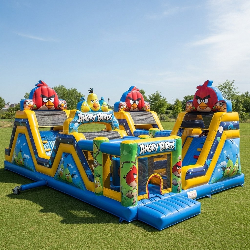T6-6140 Angry Birds Inflatable Playground