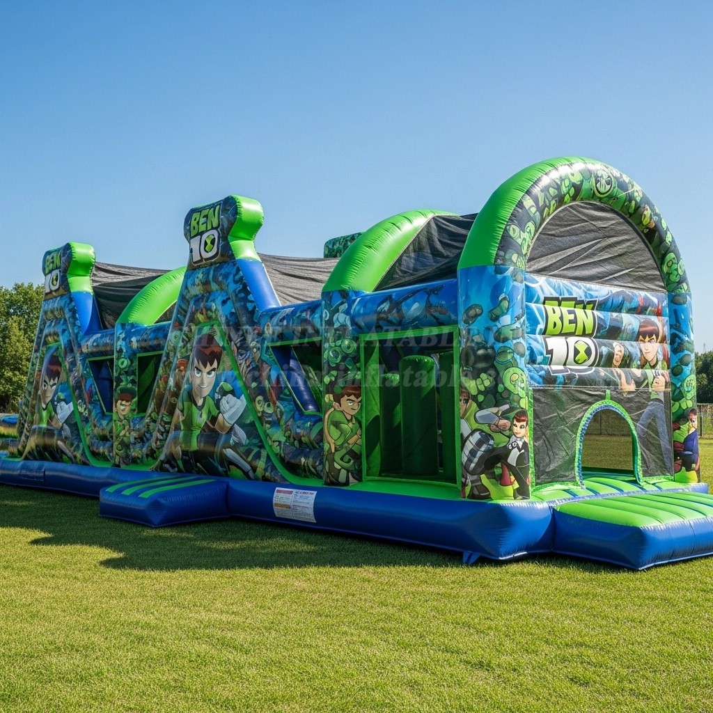 T7-3602 Ben 10 Inflatable Obstacle Courses