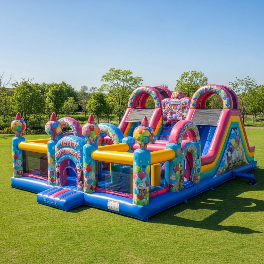 T6-6144 Birthdays Inflatable Playground