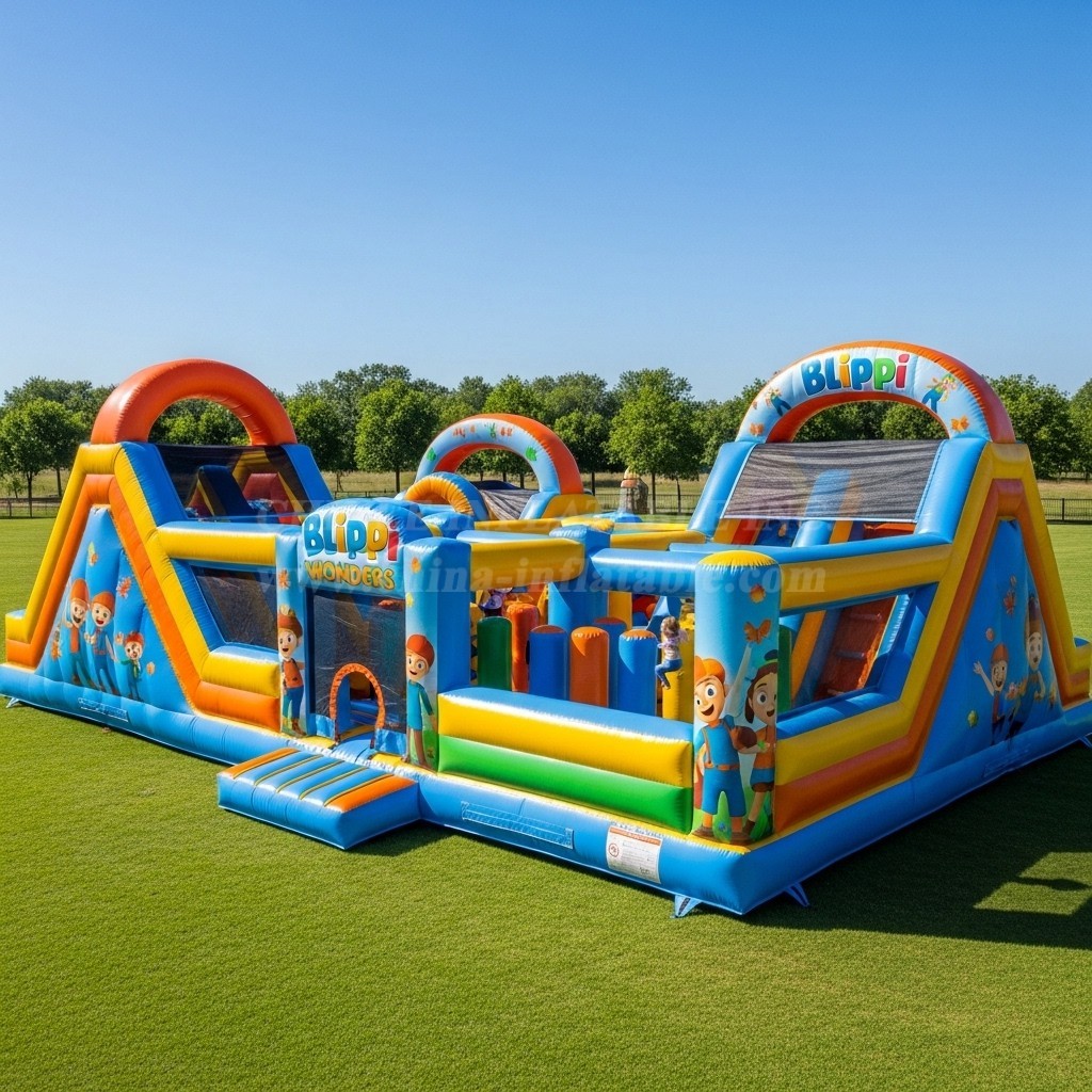 T6-6147 Blippi Wonders Inflatable Playground
