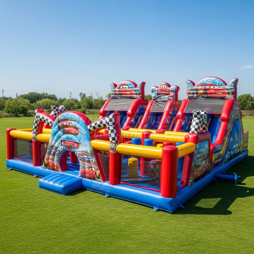 T6-6150 Cars Inflatable Playground